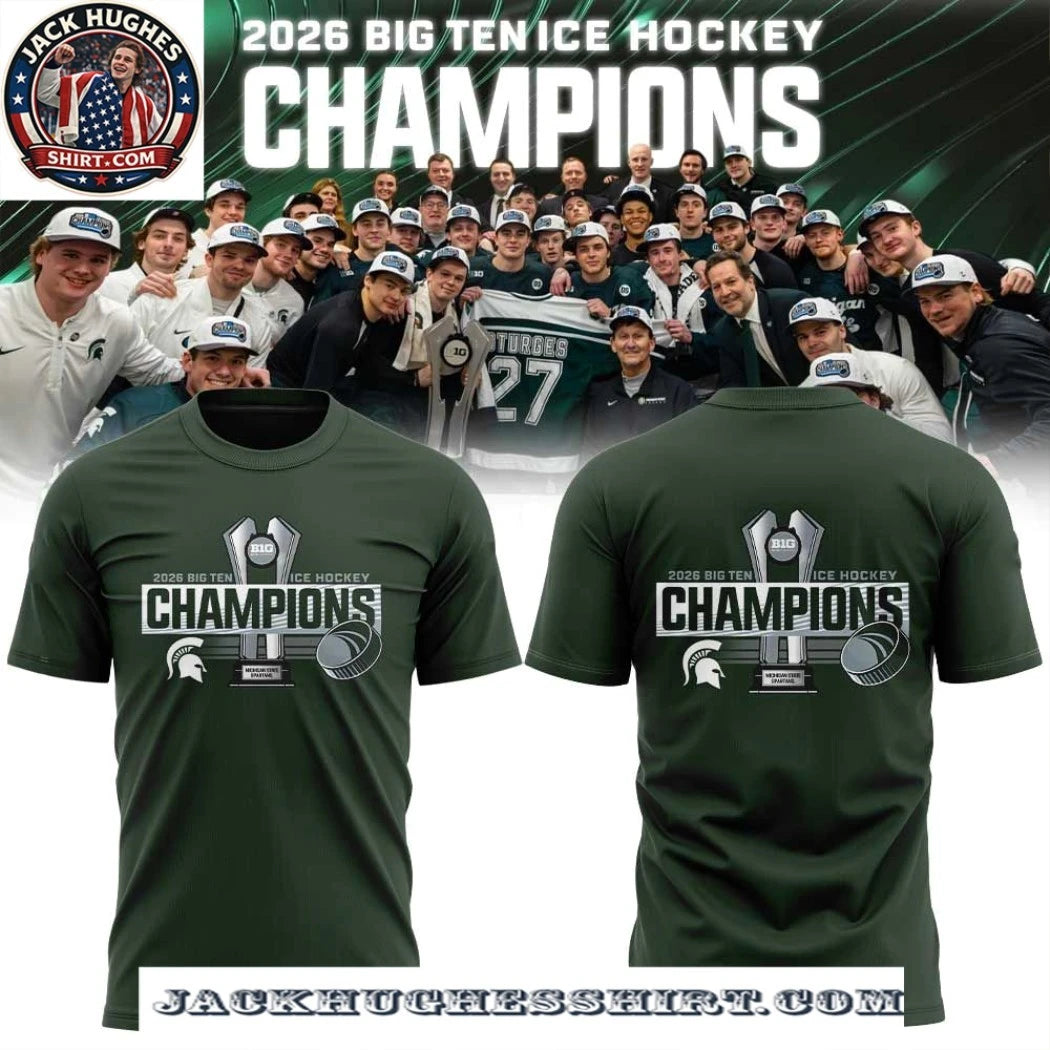 2026 Big Ten Ice Hockey Champions Michigan State Spartans Shirt