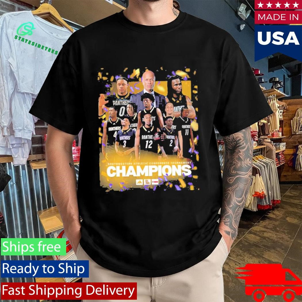 A&M University Panthers Men’s Basketball PVAMU 2026 SWAC Champions T-Shirt