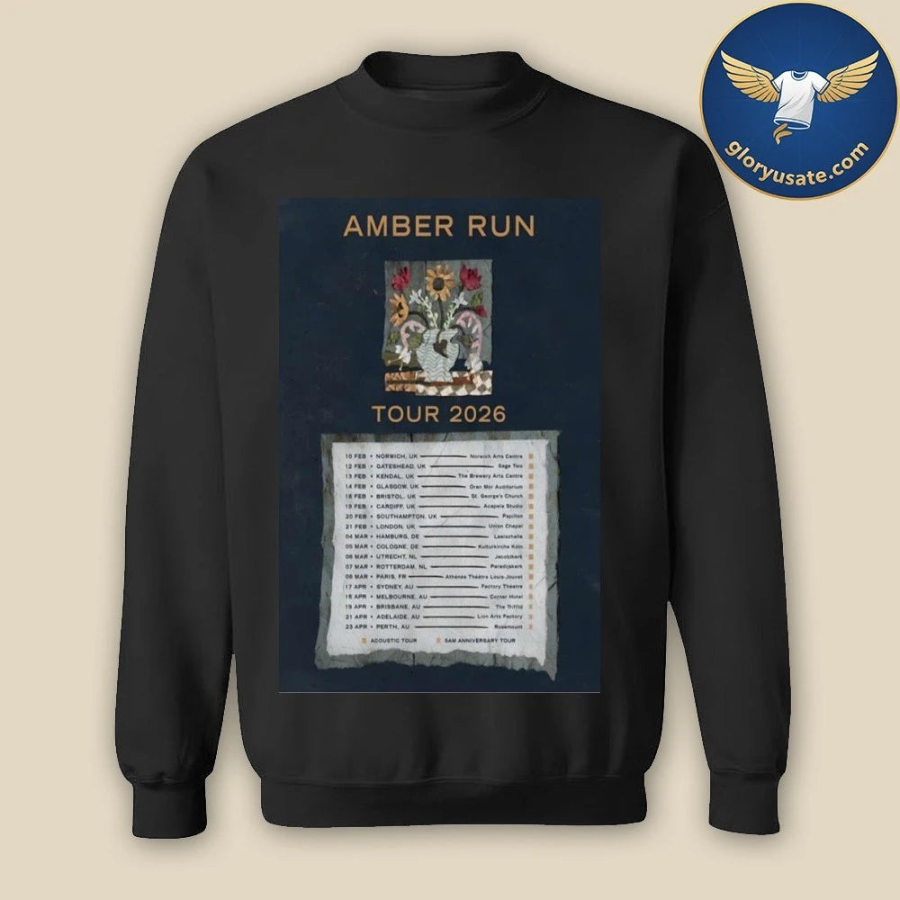 Amber Run Acoustic Tour 2026 Poster Shirt