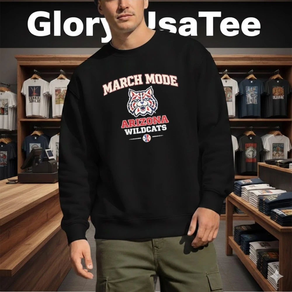 Arizona Wildcats March Mode for Game Day and Tournament Basketball Shirt