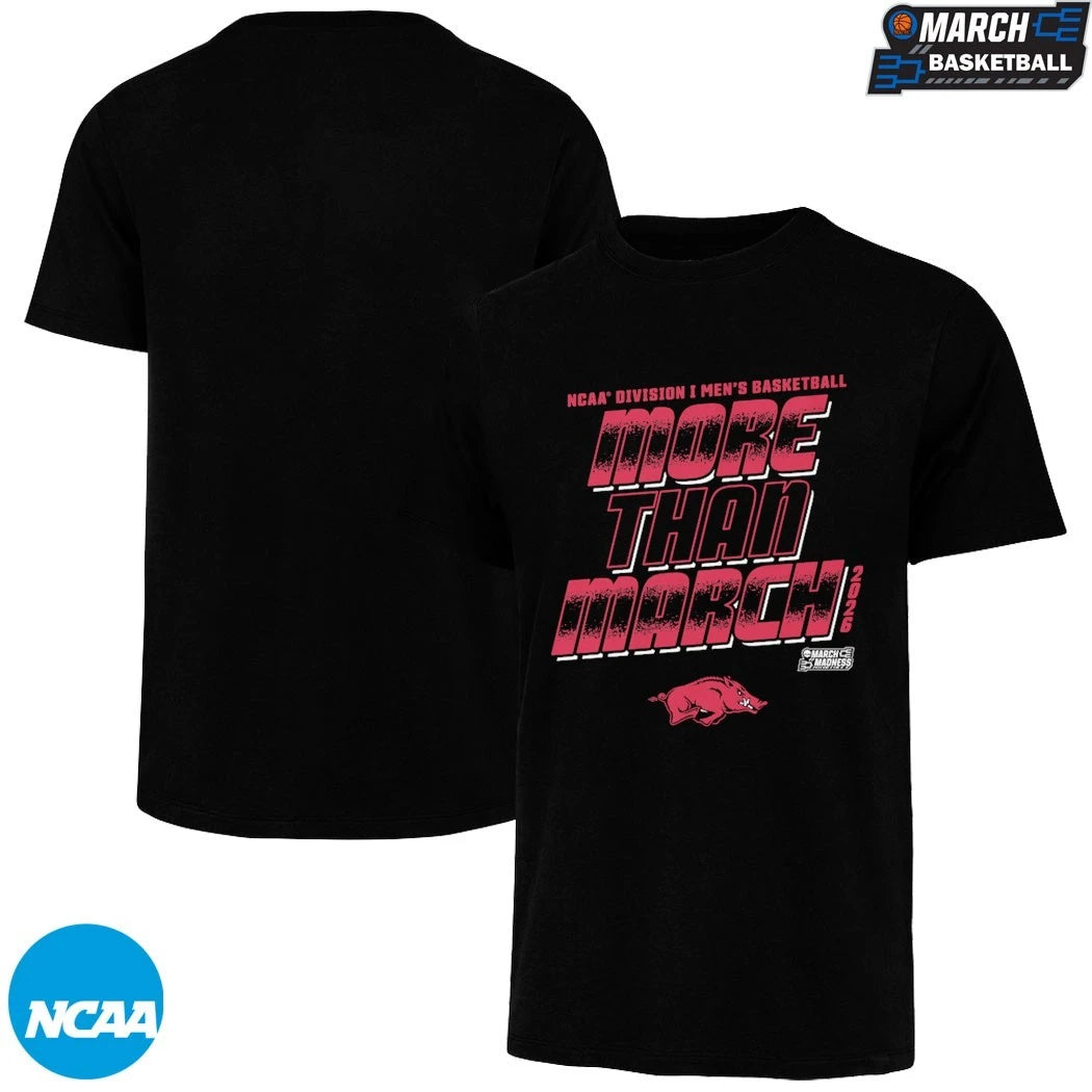 Arkansas More Than March NCAA Division Men’s Basketball March Madness 2026 T-shirts