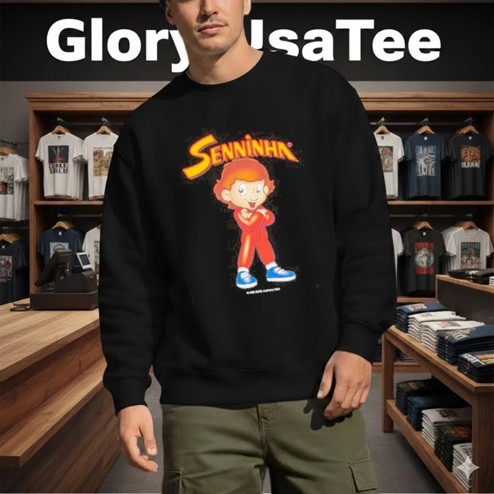 Ayrton Senna Senninha Figure Oversized T-Shirt