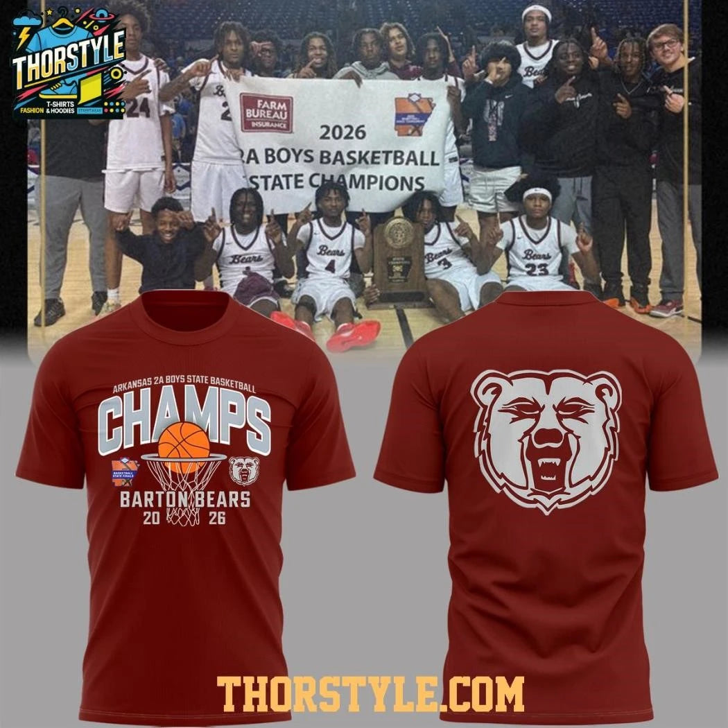 Barton Bears 2A Boys State Champions 2026 Shirt