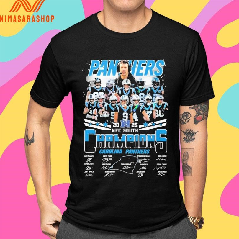 Carolina Panthers NFC South Division Champions 2025-2026 Shirts