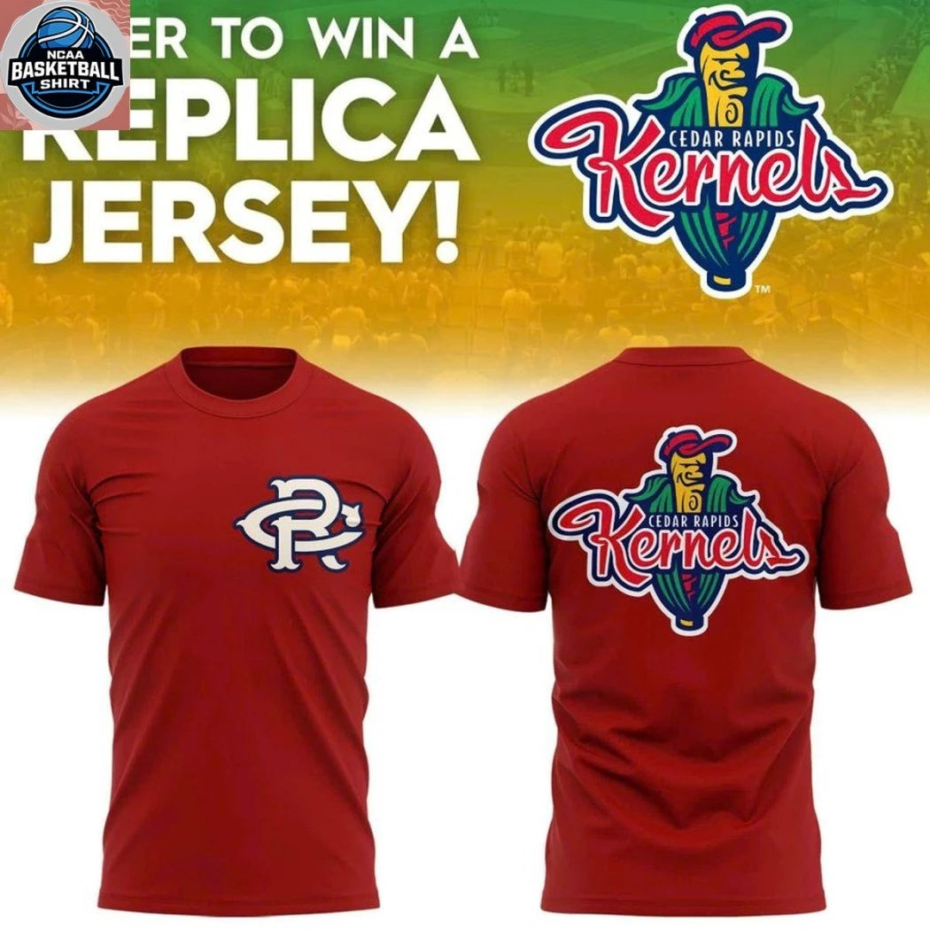 Cedar Rapids Kernels 2026 Enter To Win a Replica Hoodie T-Shirt