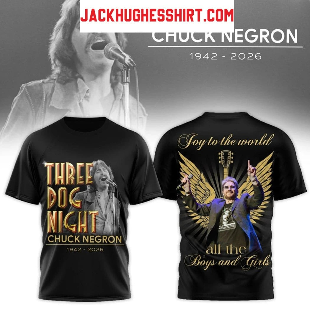 Chuck Negron The Dog Night 1942-2026 Two Sided Hoodie T-Shirt
