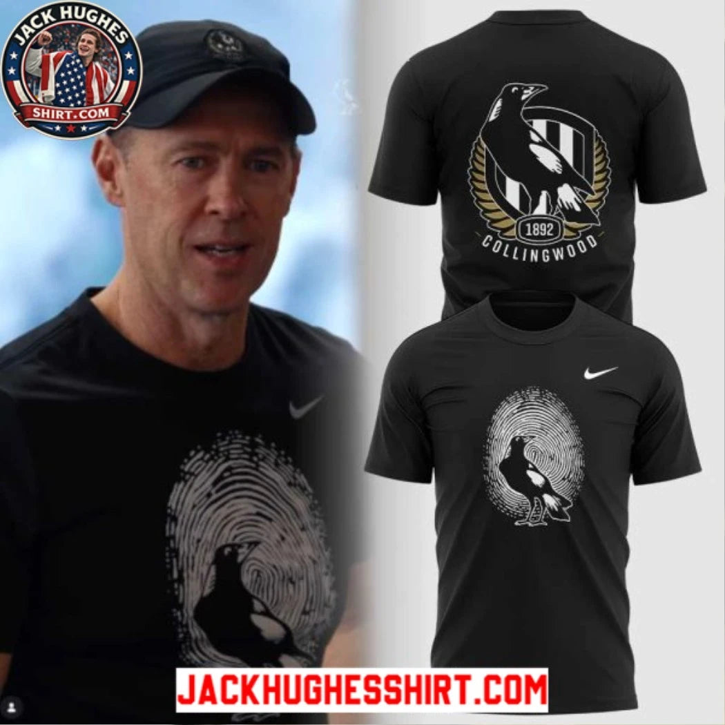 Collingwood Football Club Coach Craig McRae 2026 Logo Two Sided Shirt