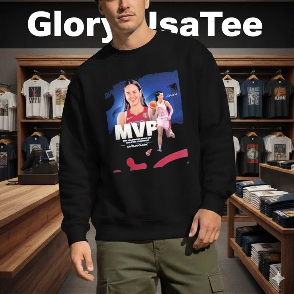 Congrats Caitlin Clark Being Named The MVP 2026 FIBA Womens World Cup Qualifying Tournament T-Shirt