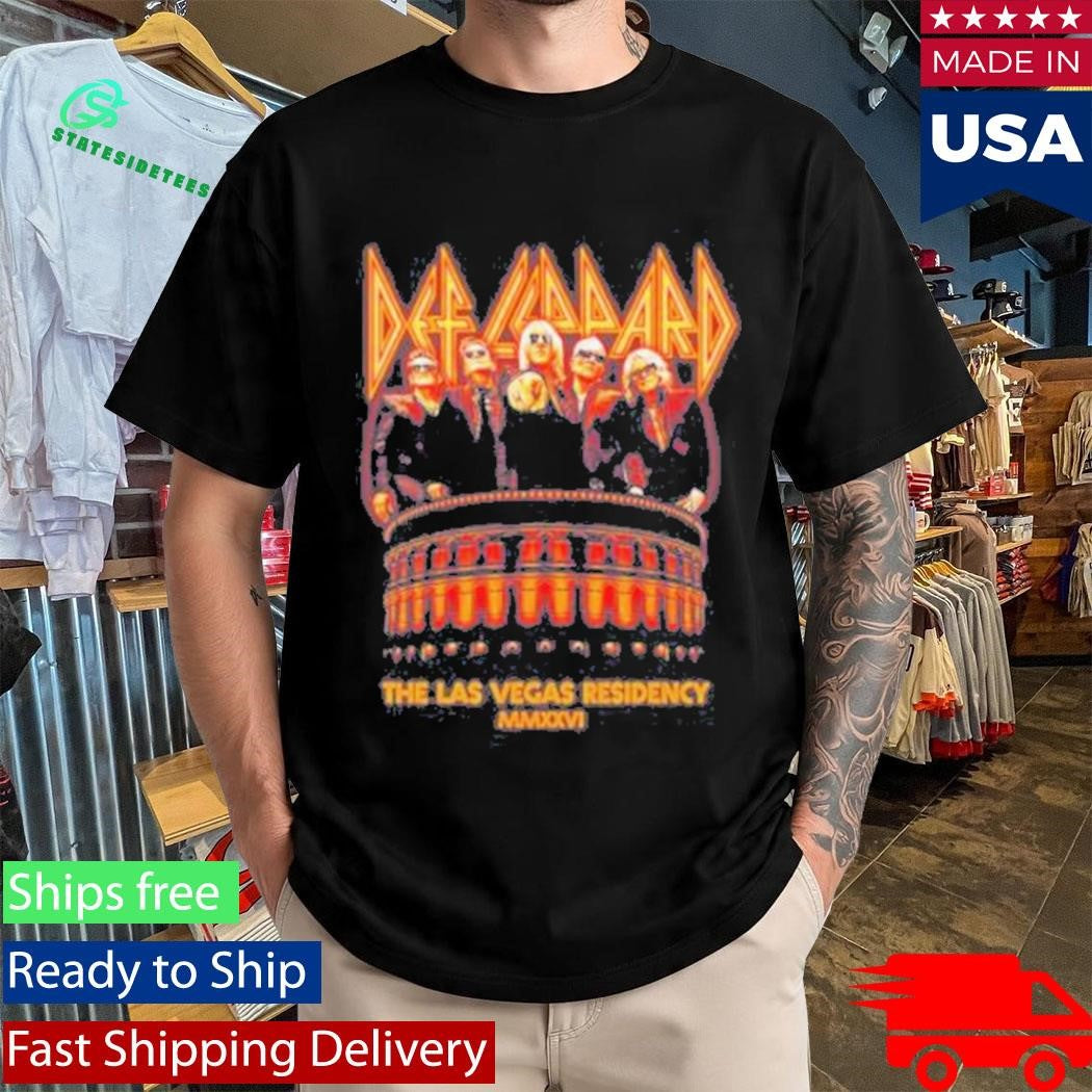 Def Leppard Photo Residency 2026 T-Shirt