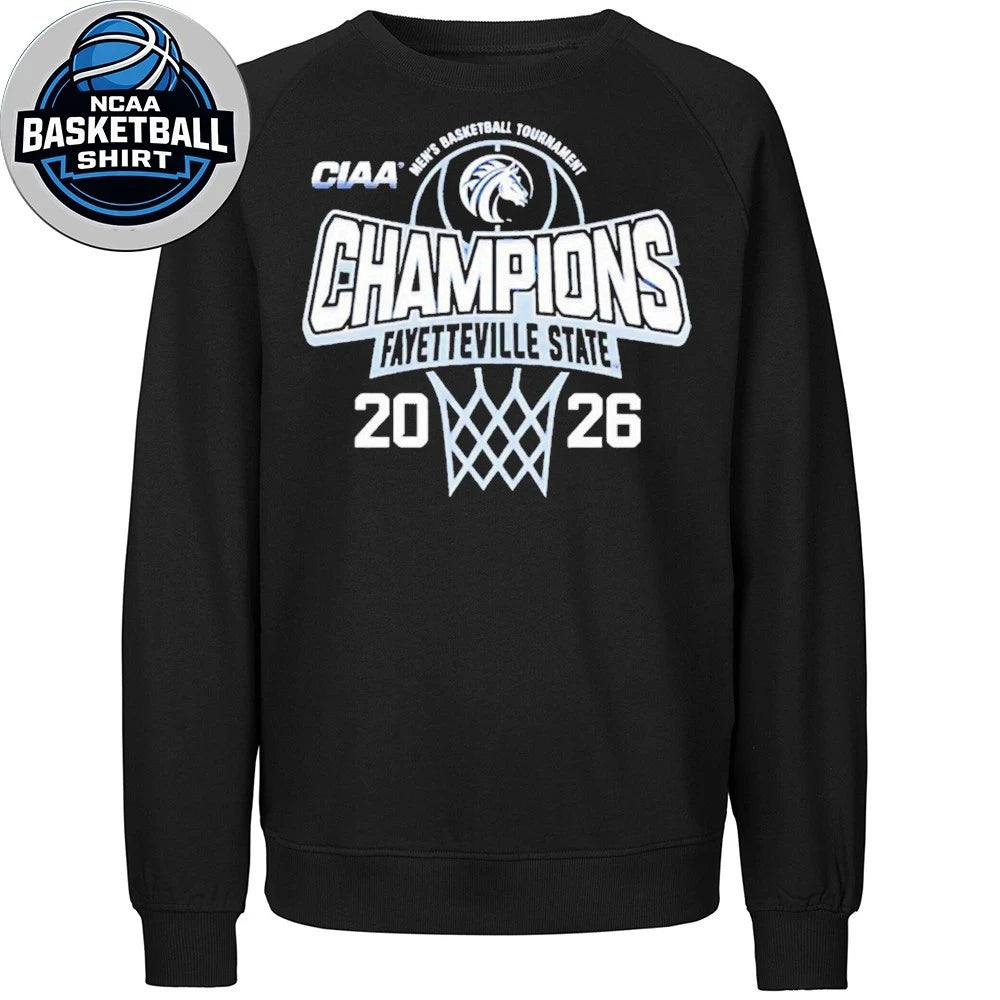 Fayetteville State Men’s Basketball 2026 CIAA Tournament Champions Logo Shirt