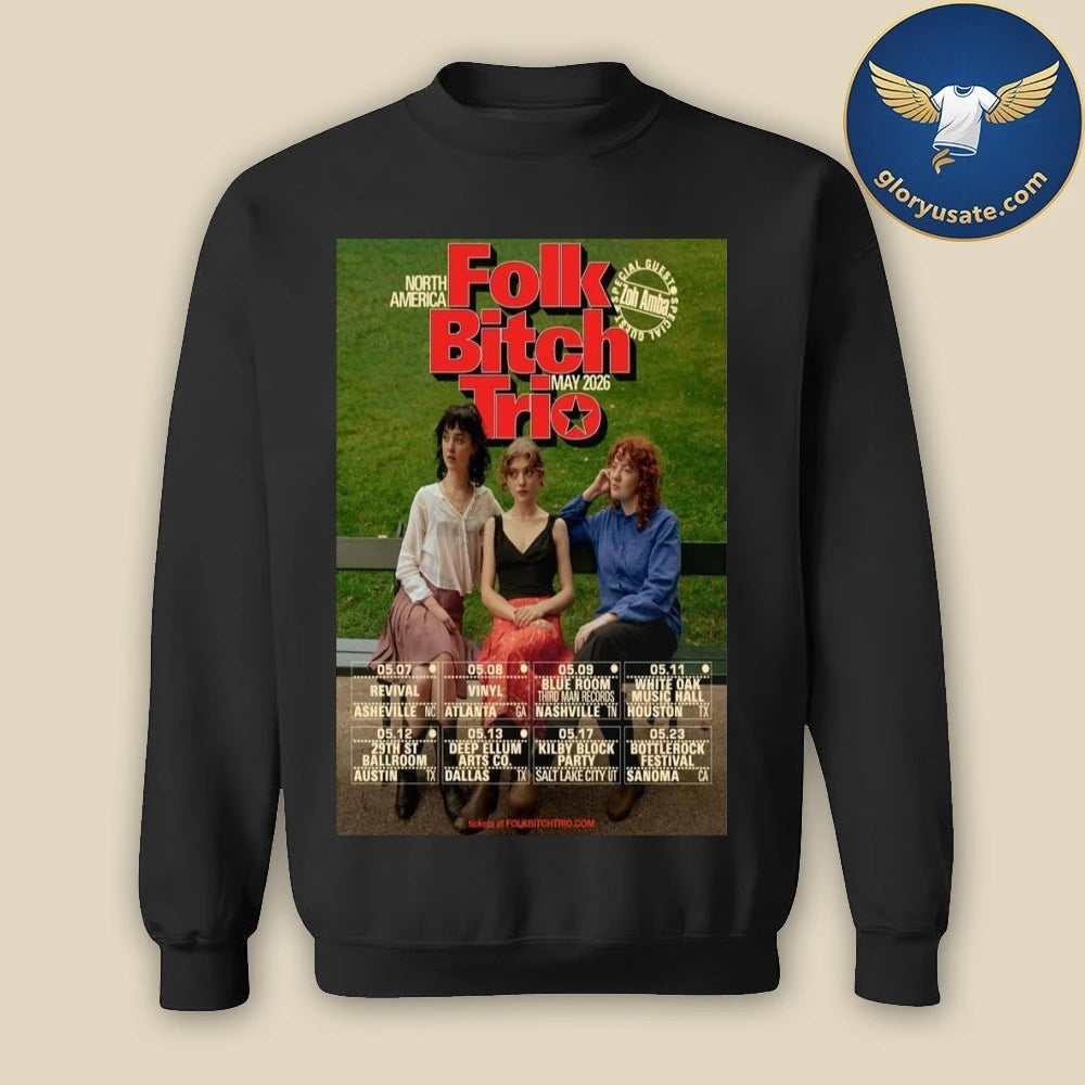 Folk Bitch Trio North America May 2026 Poster Shirt