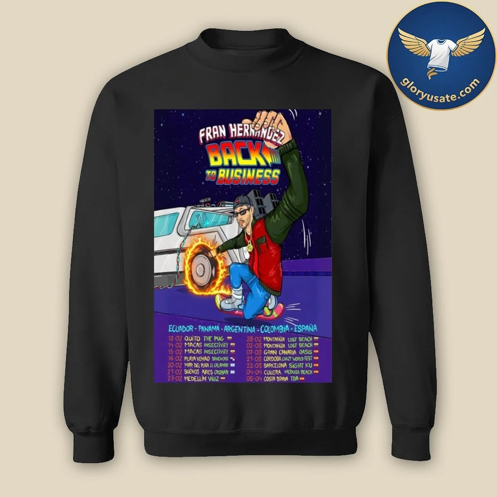 Fran Hernandez Back to Business Tour 2026 Poster Shirt