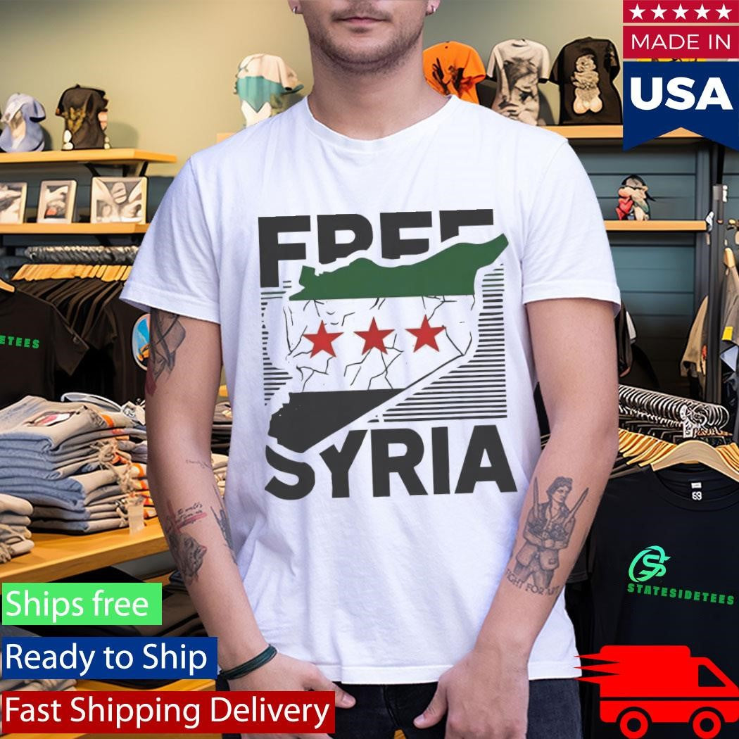 Free Syria Map Shirt
