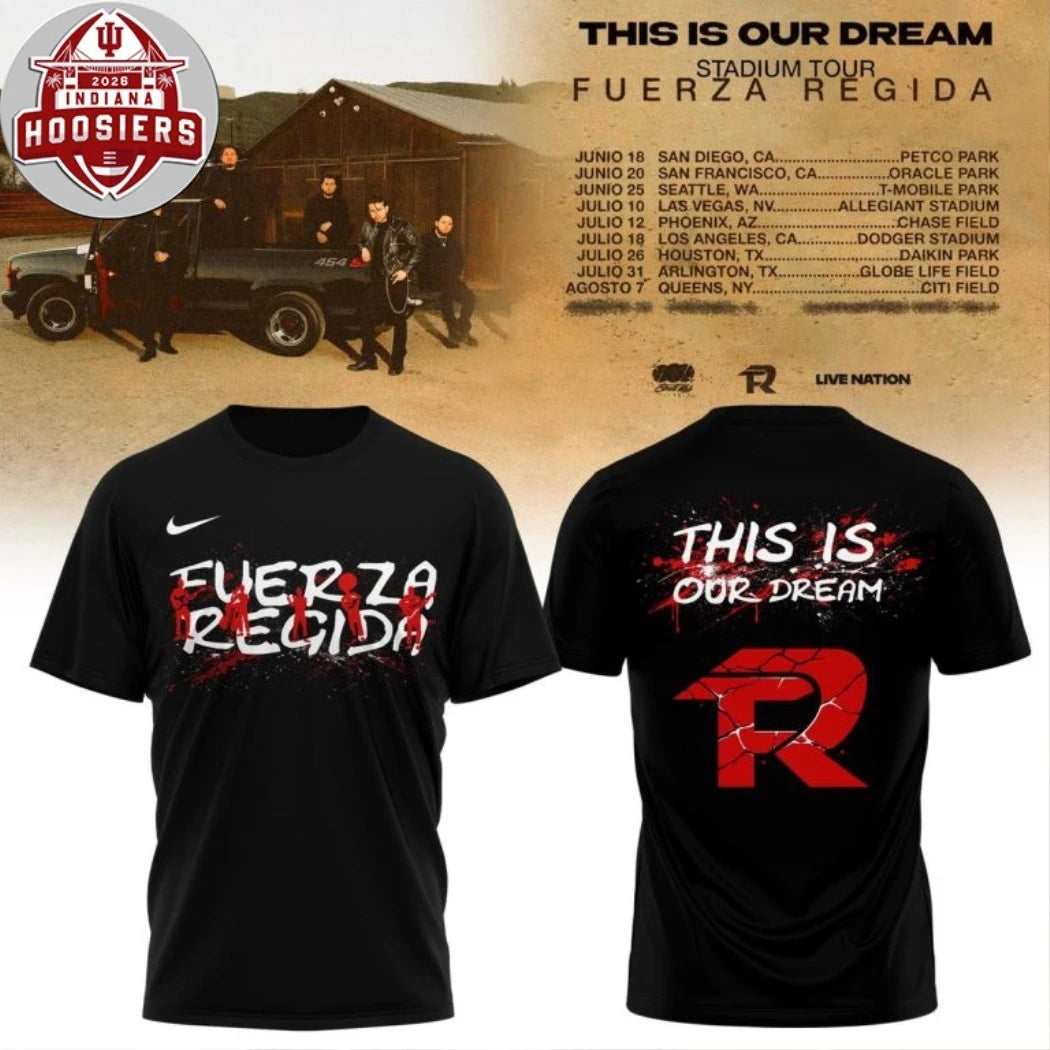 Fuerza Regida This Is Our Dream Stadium Tour 2026 Logo Two Sided Shirt