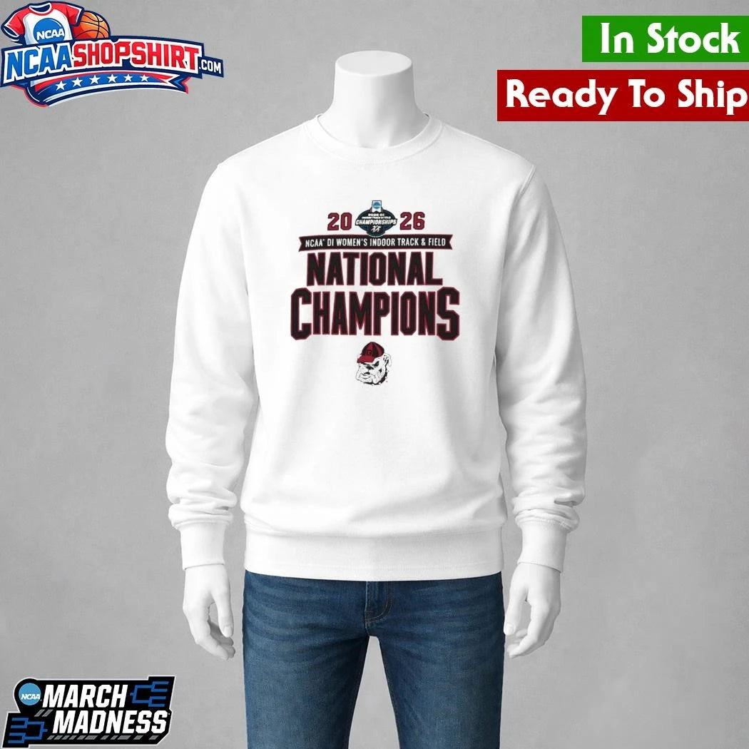 Georgia Bulldogs 2026 NCAA Women’s Indoor Track & Field National Champions Shirt