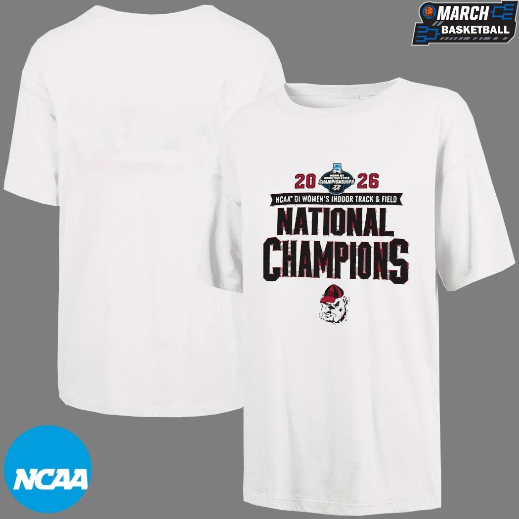 Georgia Bulldogs 2026 NCAA Women’s Indoor Track & Field National Champions T-Shirts