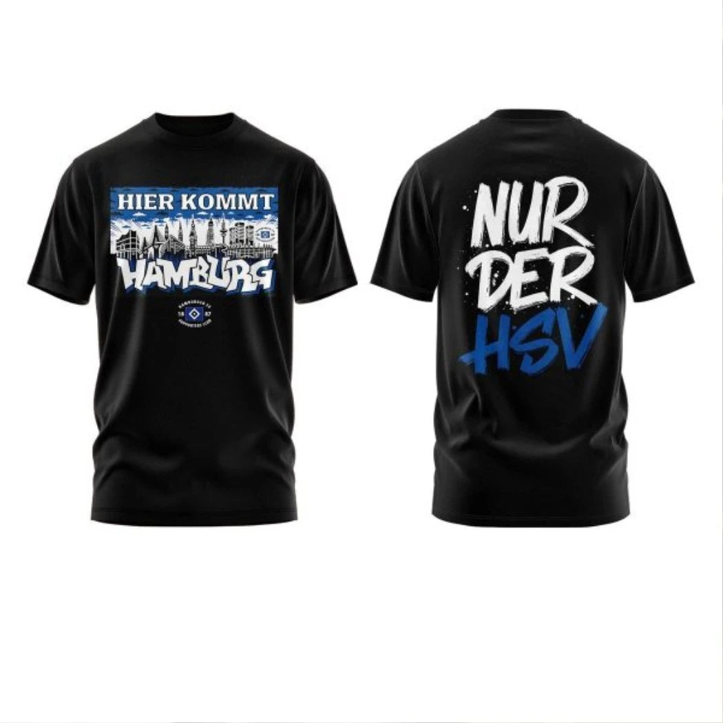 Hamburger SV Hier Kommt Hamburg 2026 Nur Der HSV Hoodie T-Shirt