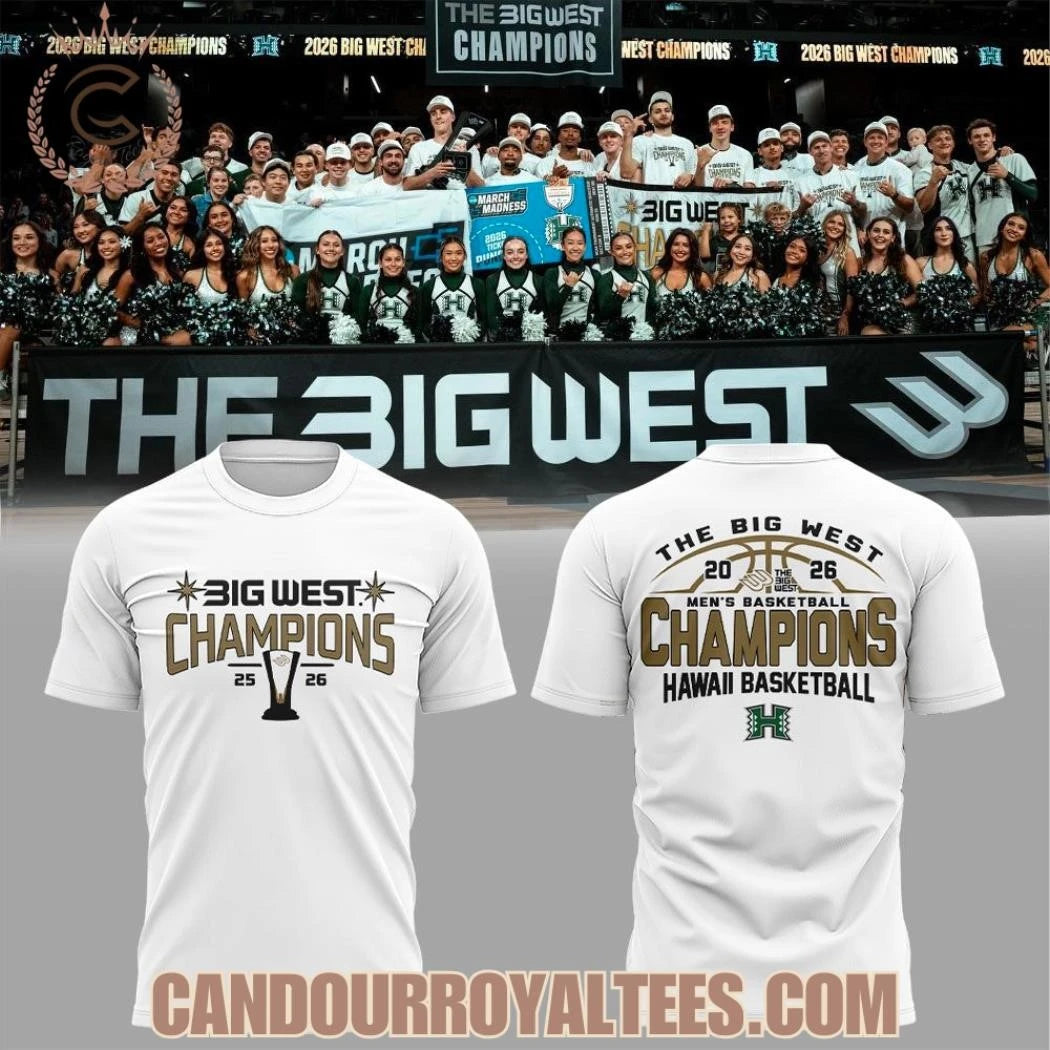 Hawaii Basketball 2026 The Big West Credit Union 1 Men’s Basketball Champions Shirt