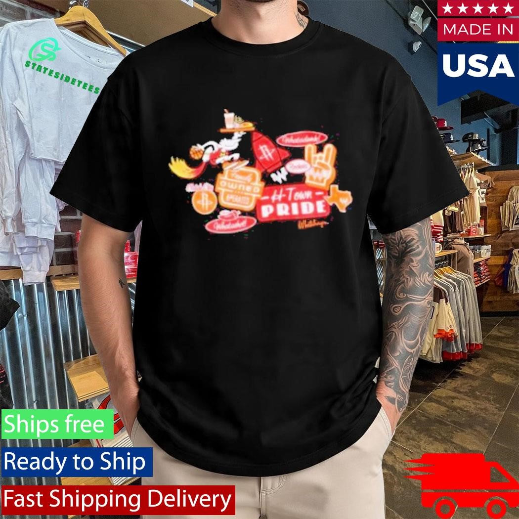 Houston Rockets X Whataburger Sticker Shirt