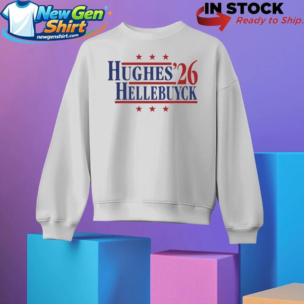 Hughes & Hellebuyck ’26 Team USA Retro Campaign Shirt