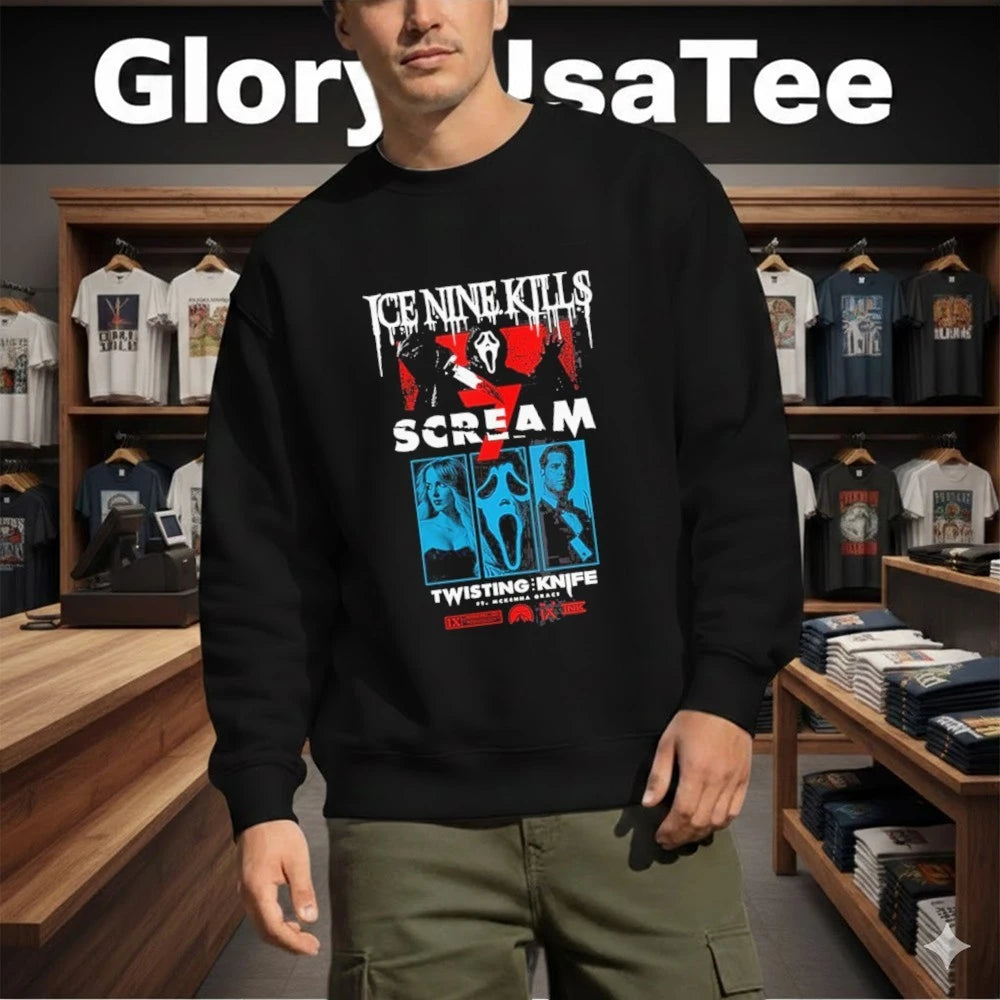 Ice Nine Kills 2026 Curtain Call Twisting Knife Shirt