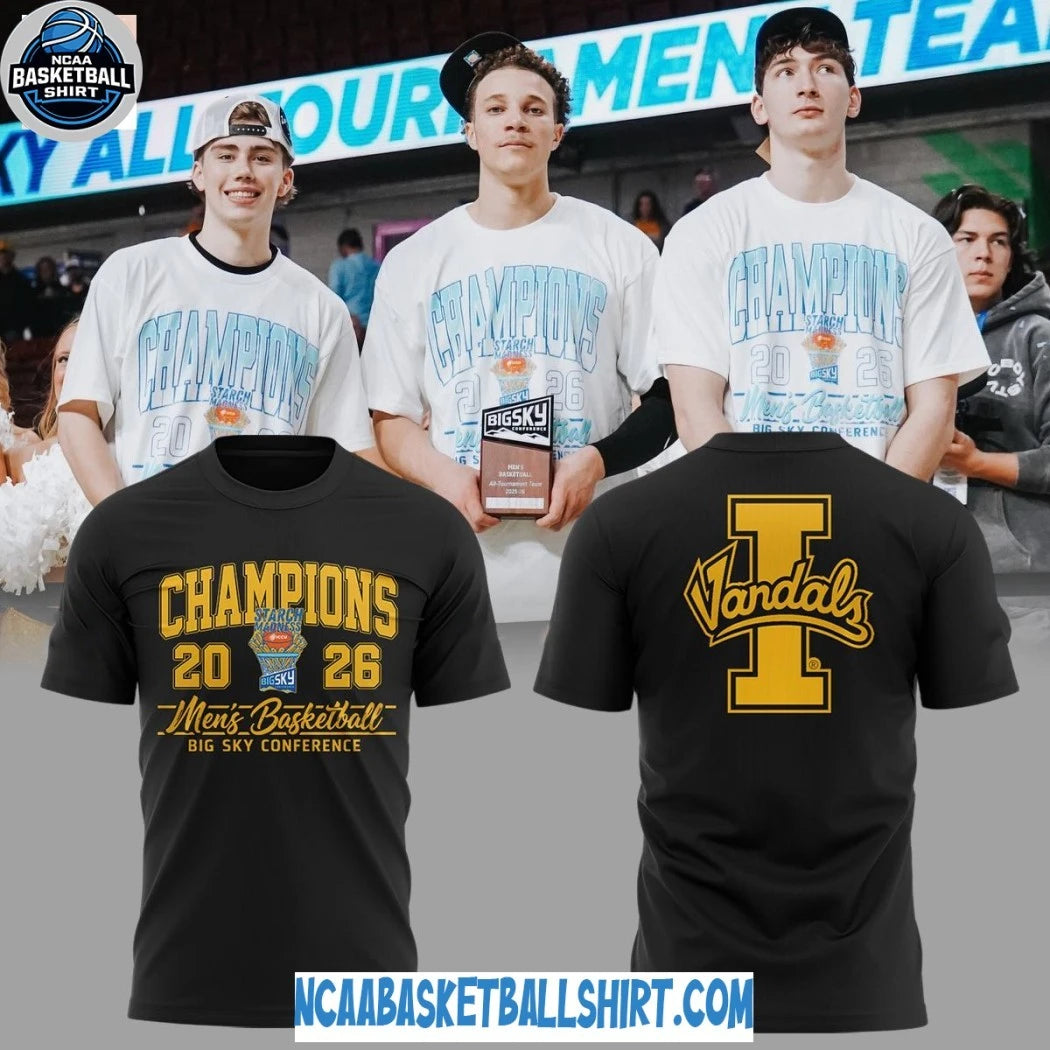 Idaho Vandals Men’s Basketball Big Sky Champions Shirt