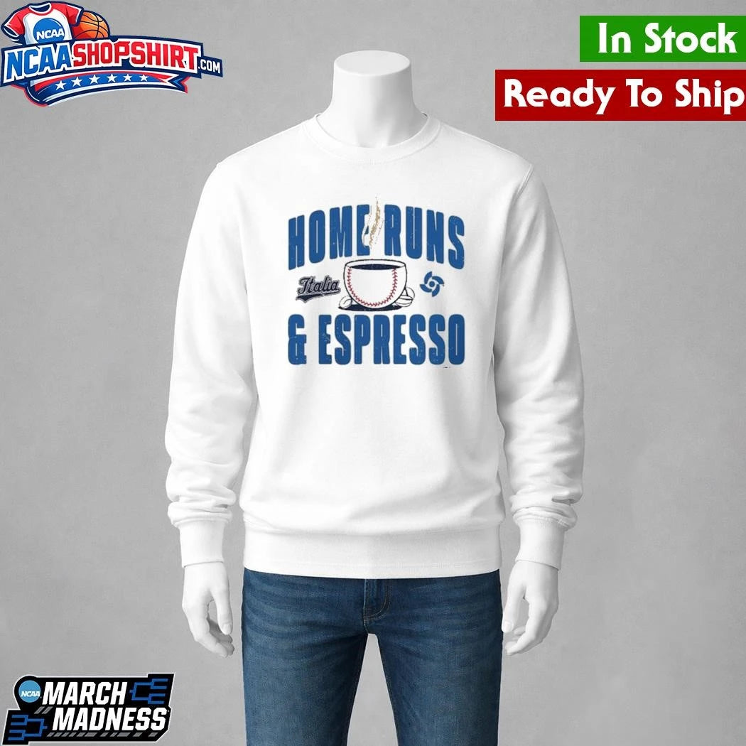 Italy Baseball Home Runs & Espresso Shirt
