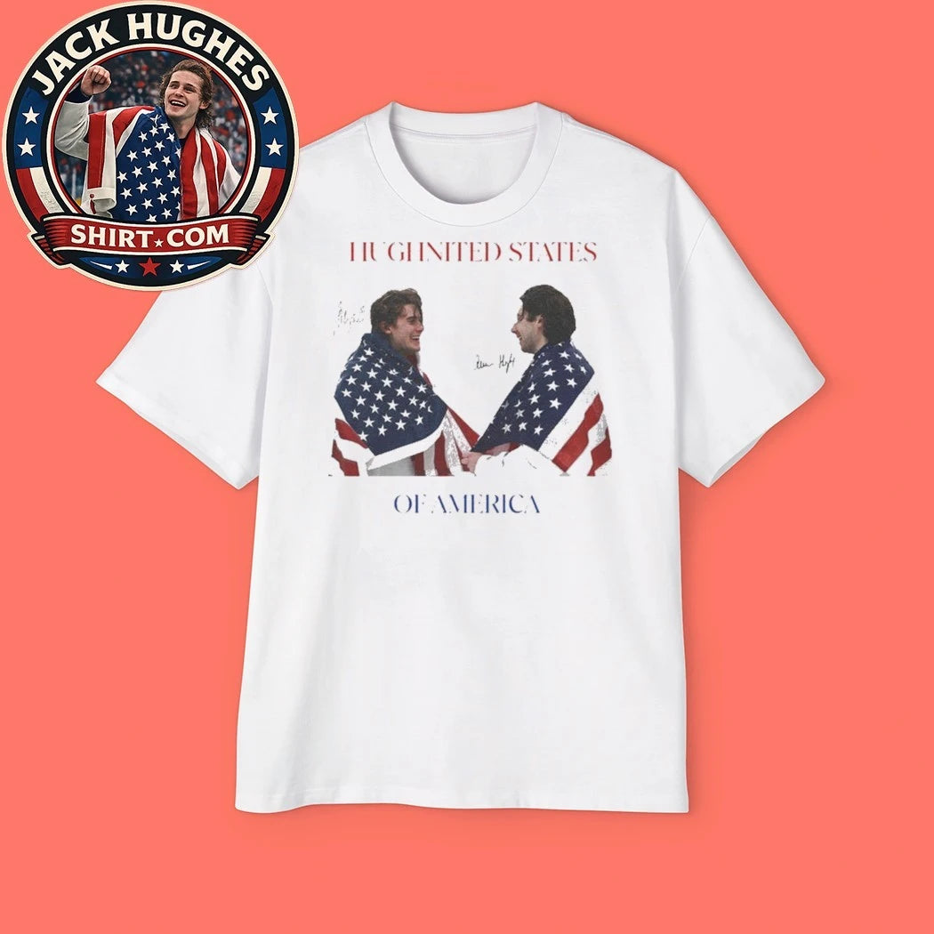Jack & Quinn Hughes Of America Signature Tee Shirt