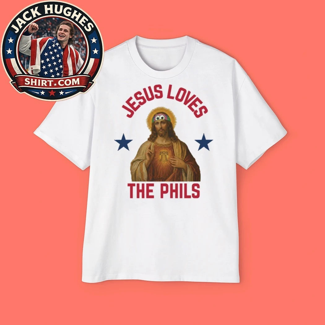 Jesus Loves The Phillies Philadelphia Phillies Heart Bell 2026 Shirt