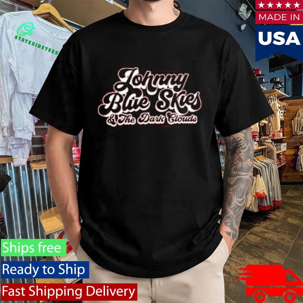 Johnny Blue Skies & The Dark Clouds Logo Maroon Shirt