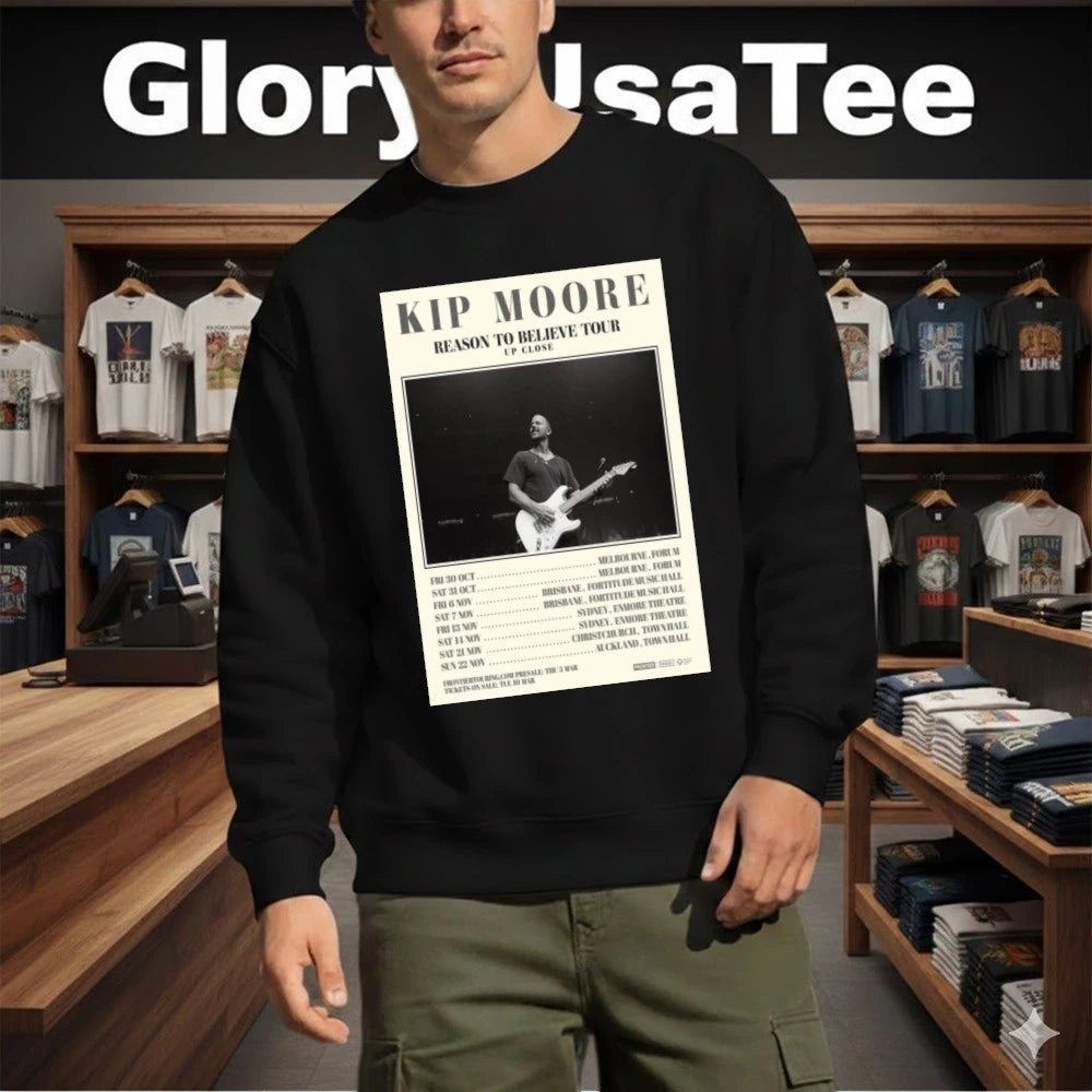 KIP MOORE REASON TO BELIEVE TOUR 2026 Poster Shirt