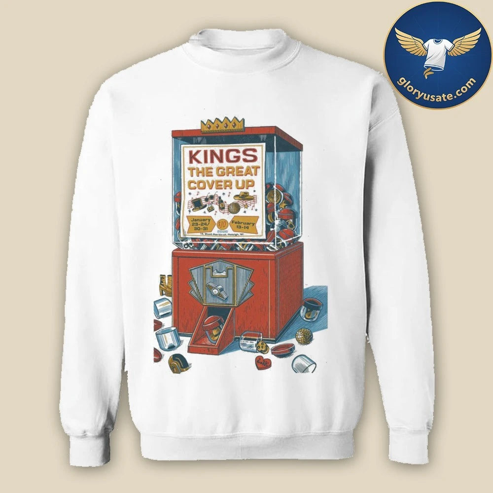 Kings Raleigh The Great Cover Up 2026 Poster Shirt