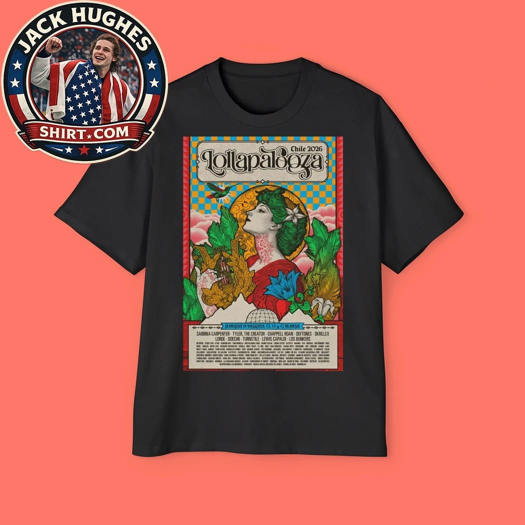 Lollapalooza Parque O’Higgins Chicago March 13-15 2026 Poster Shirt