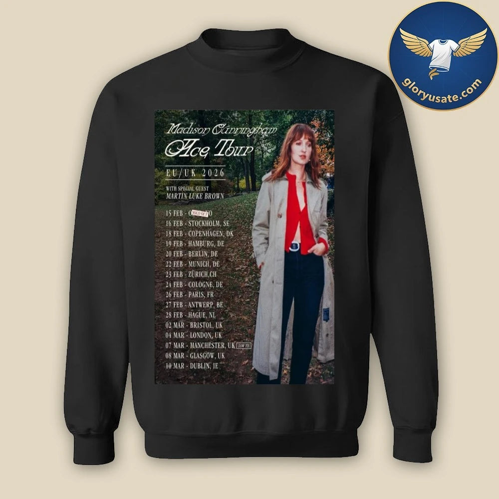 Madison Cunningham The Ace Tour EU UK 2026 Poster Dates Shirt