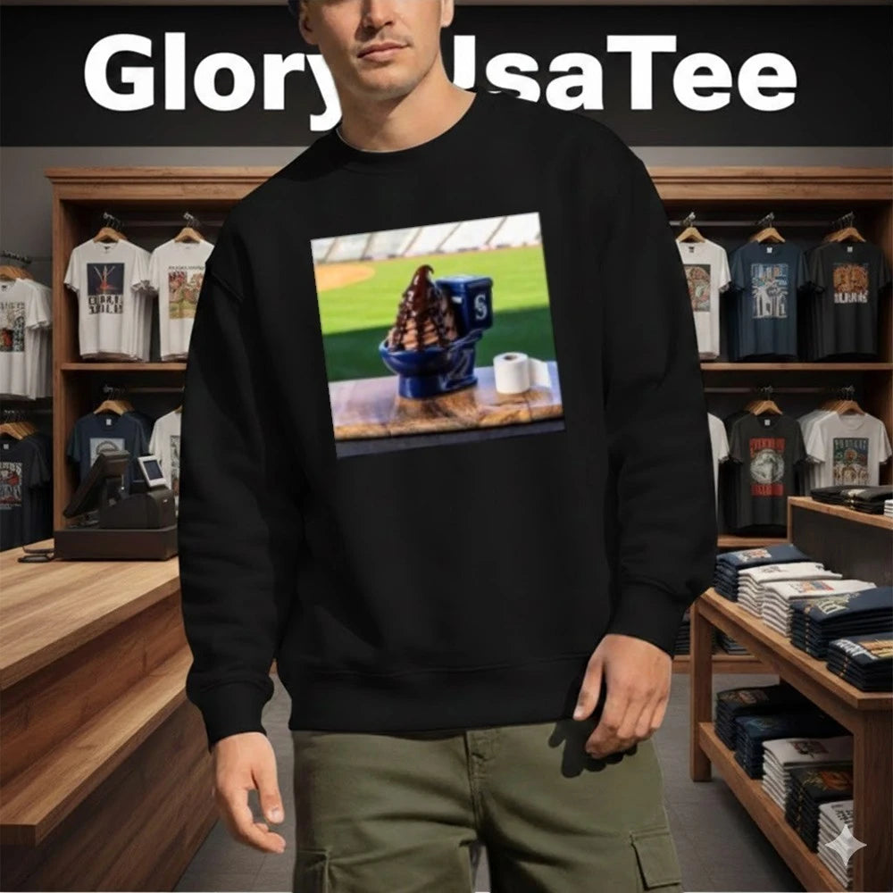 Mariners Big Dumper Sundae Chocolate Ice Cream Toilet Shirt