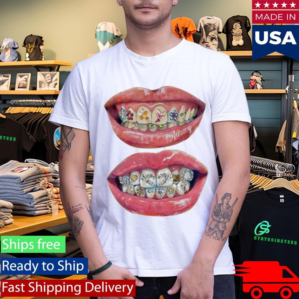 Noissey Hand-Drawn Iced Out Grillz Shirt