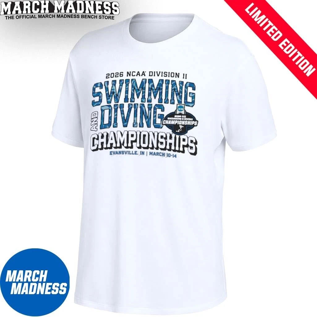 Official 2026 NCAA DII Swimming & Diving Championships Final March 10-14 Shirt