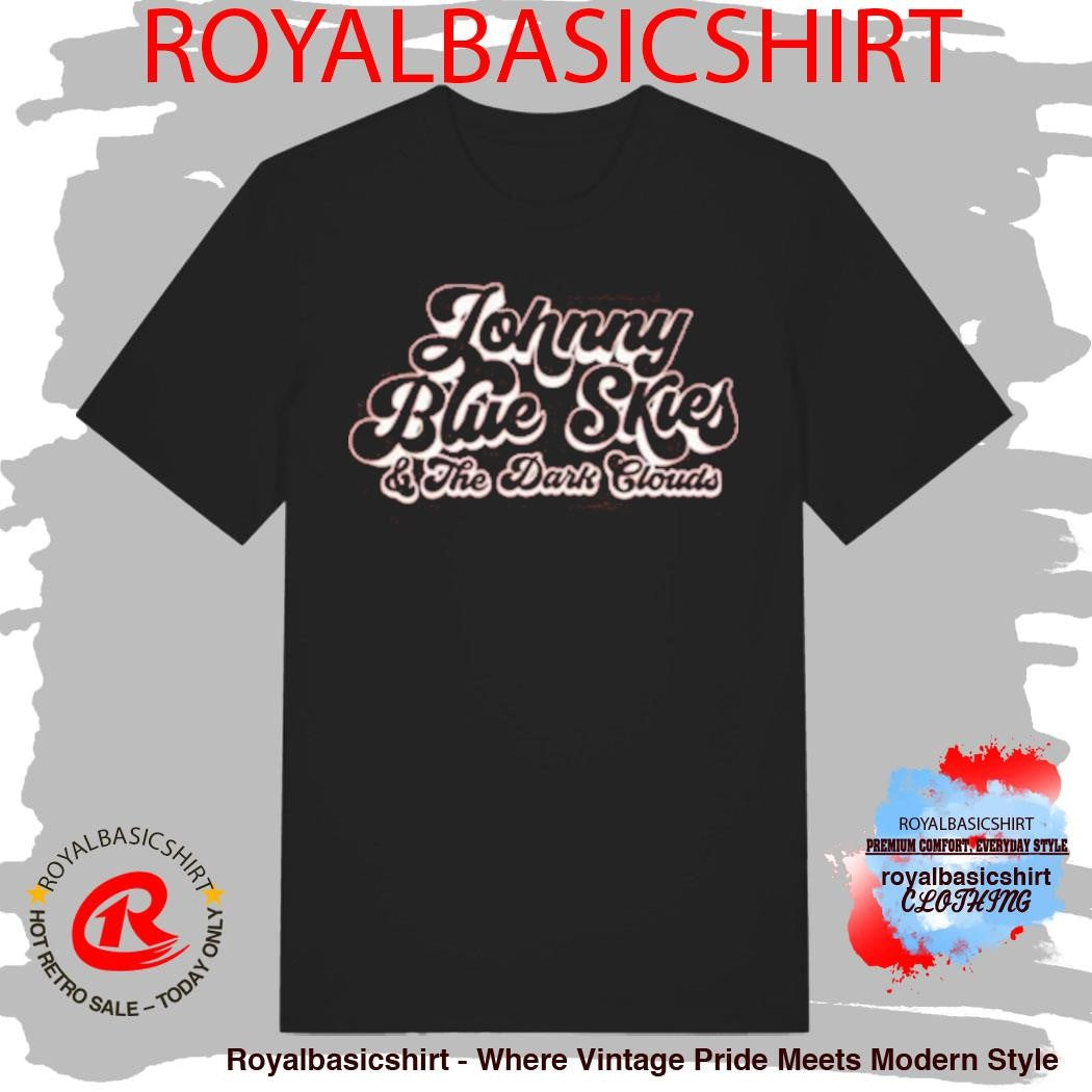 Official Johnny Blue Skies & The Dark Clouds Logo Maroon Shirt
