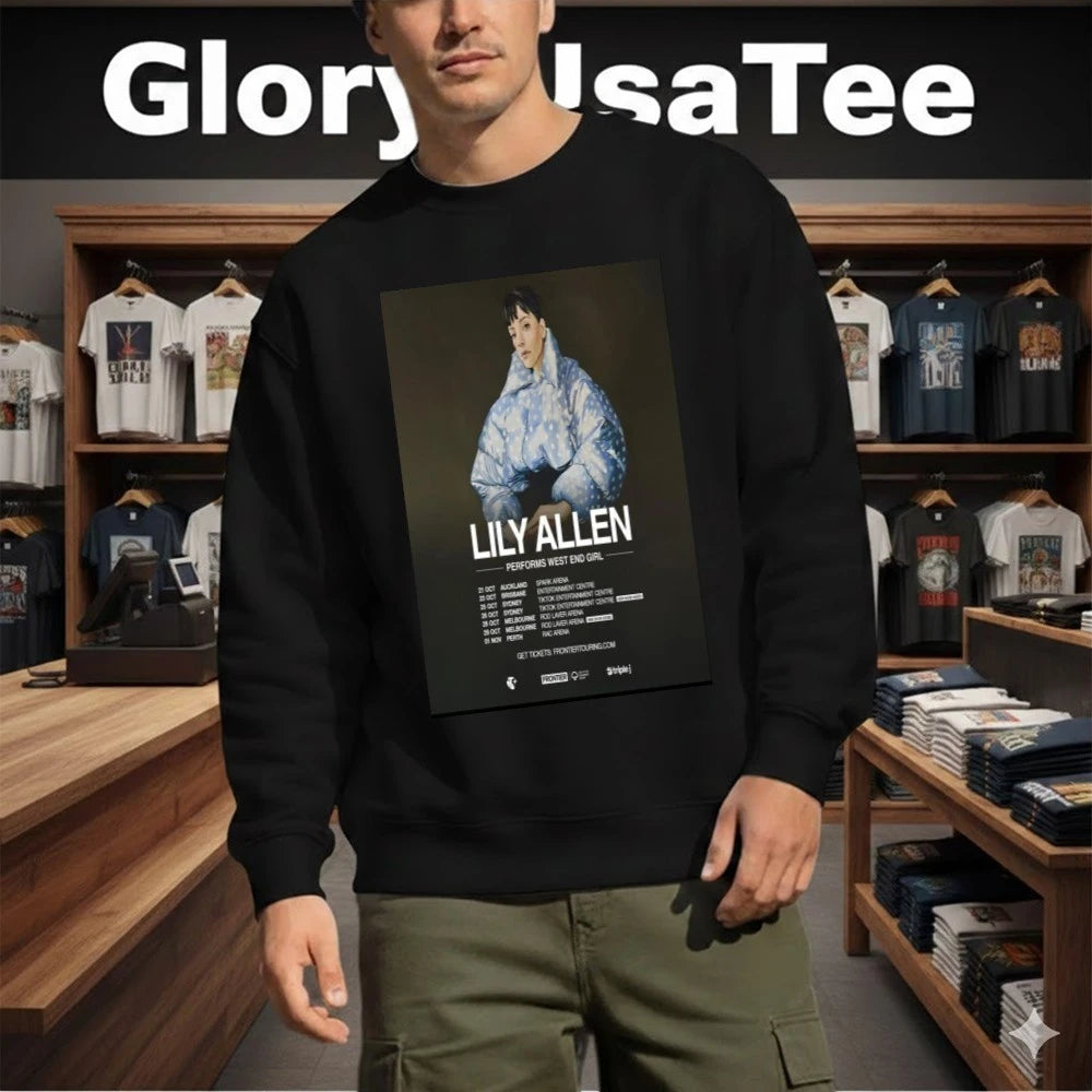 Official Lily Allen Australia and New Zealand Tour 2026 Poster Shirt