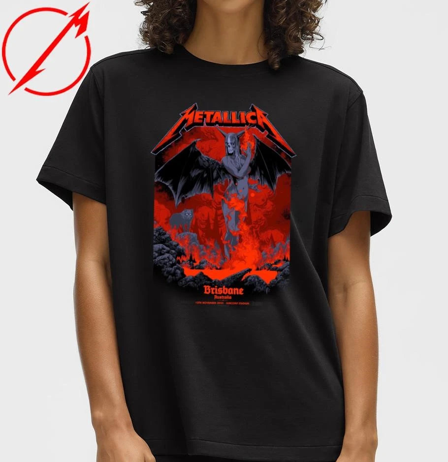 Official Metallica M72 Brisbane Pop Up Shop Tee By Ken Taylor On November 12 2025 Brisbane Australia Limited T-Shirt