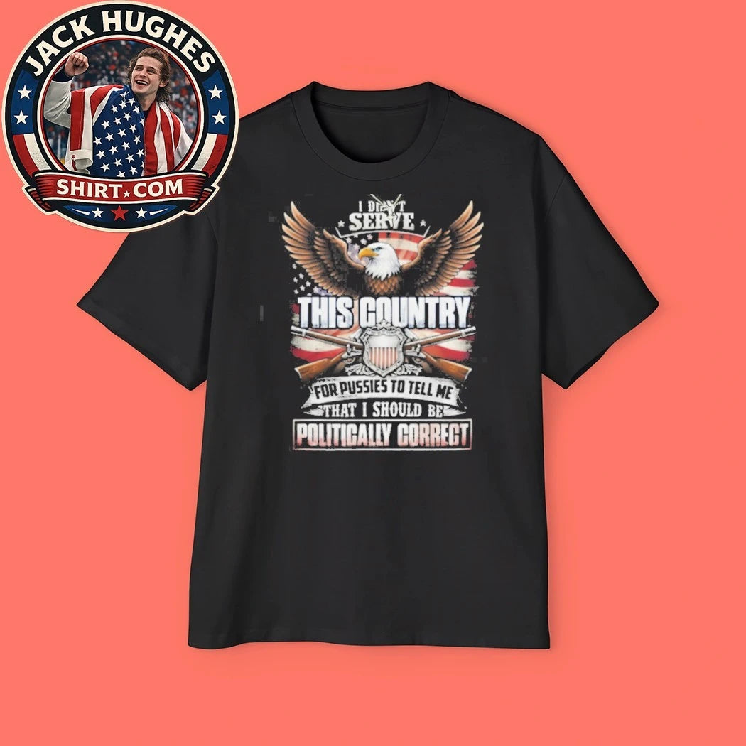 Official Patriotic Eagle Not Politically Correct Military Service Shirt