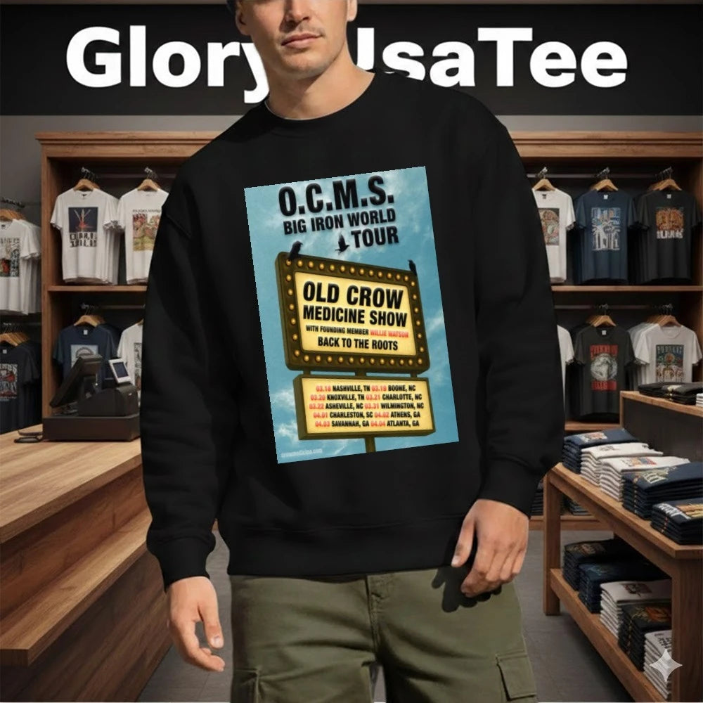 Old Crow Medicine Show Big Iron World Tour 2026 Poster Shirt