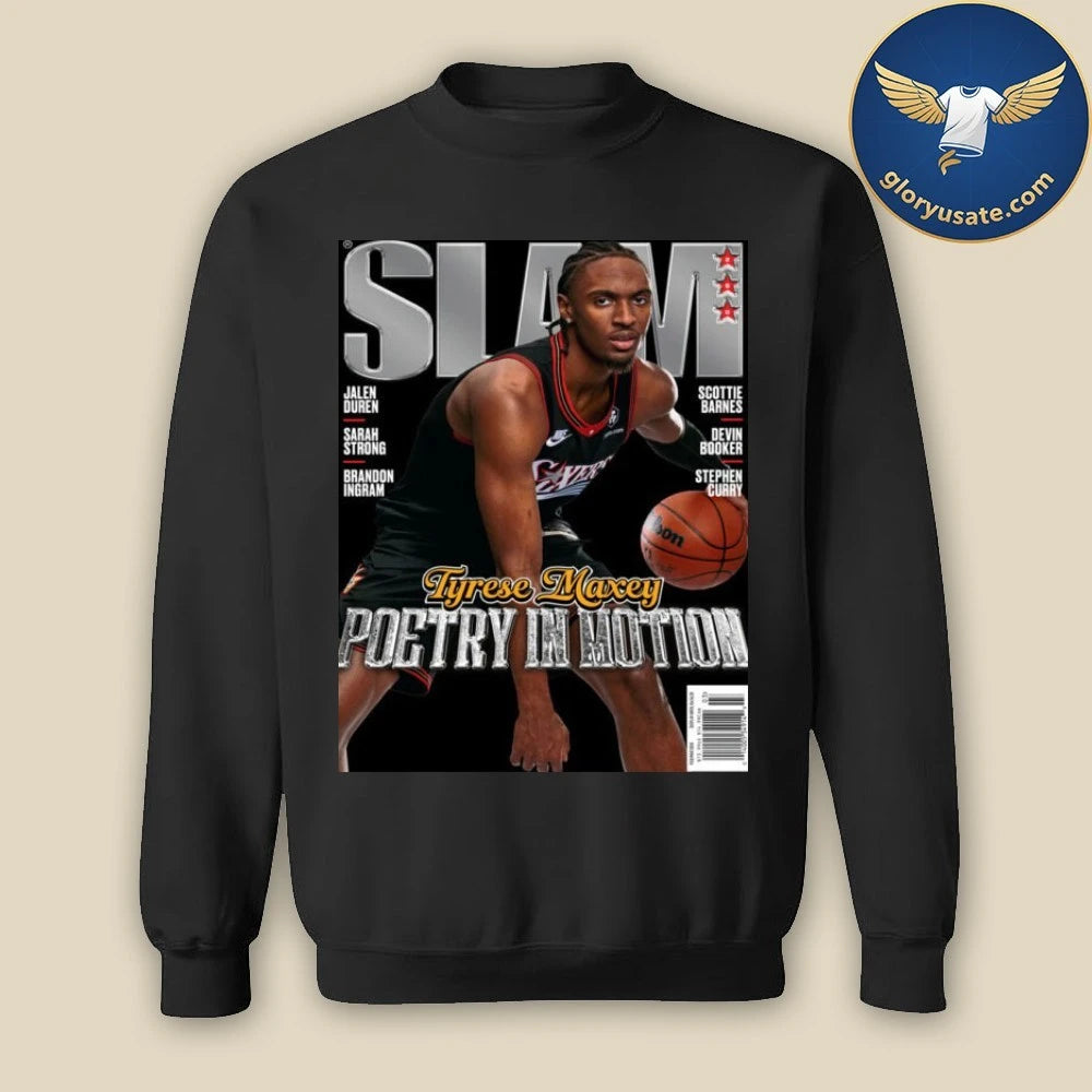 SLAM 260 Cover Poster Tyrese Maxey Poetry In Motion Magazine Poster Shirt