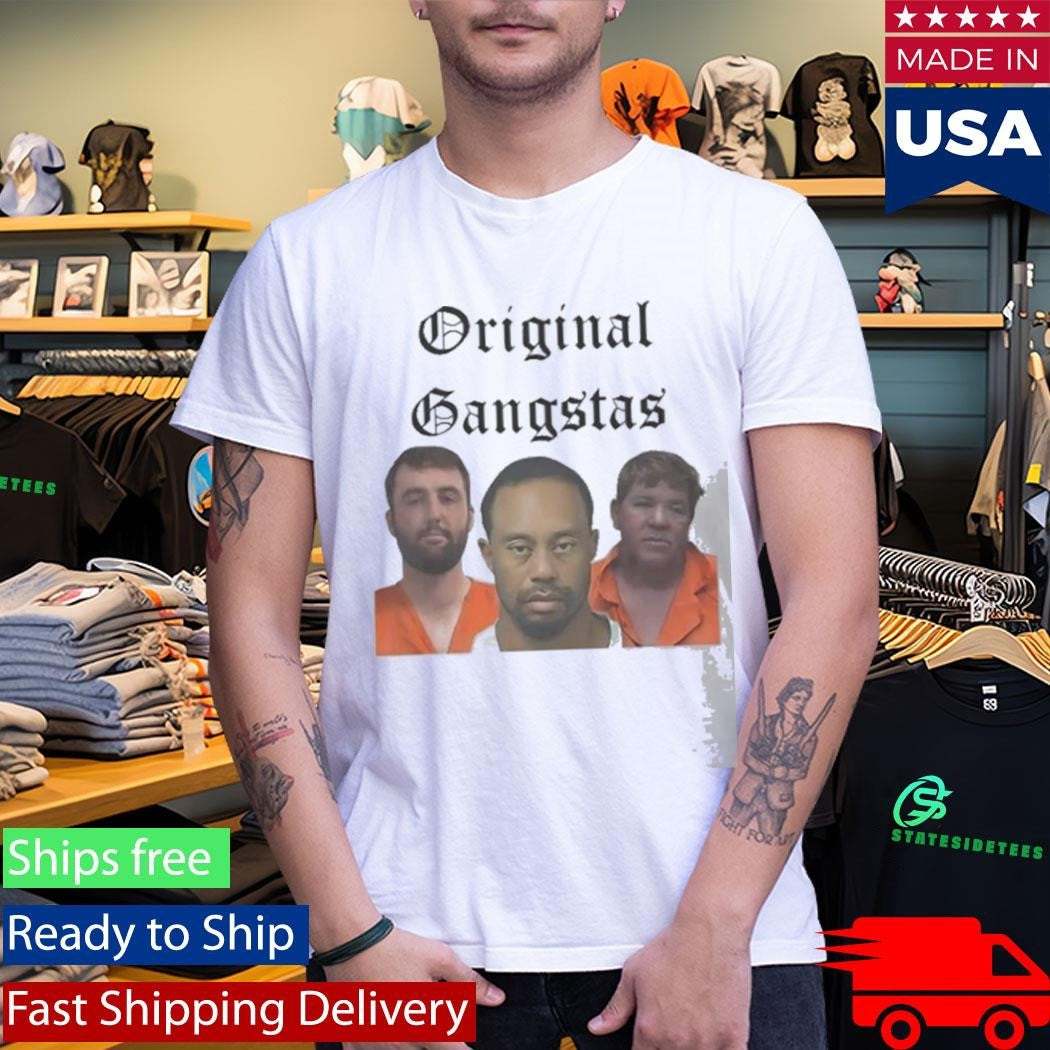 Scottie Scheffler Tiger Woods And John Daly Golf Legends Mugshot Shirt