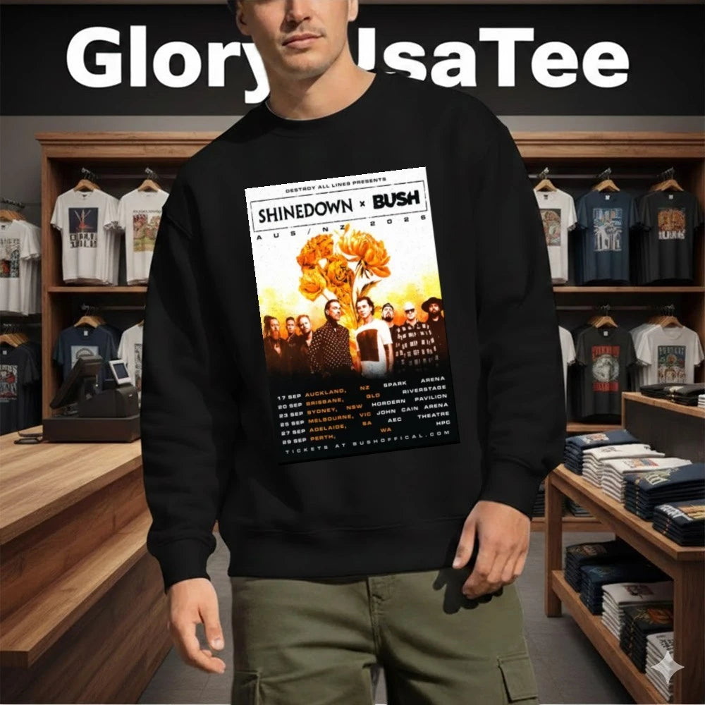 Shinedown & Bush Aus-NZ 2026 Tour Poster Shirt