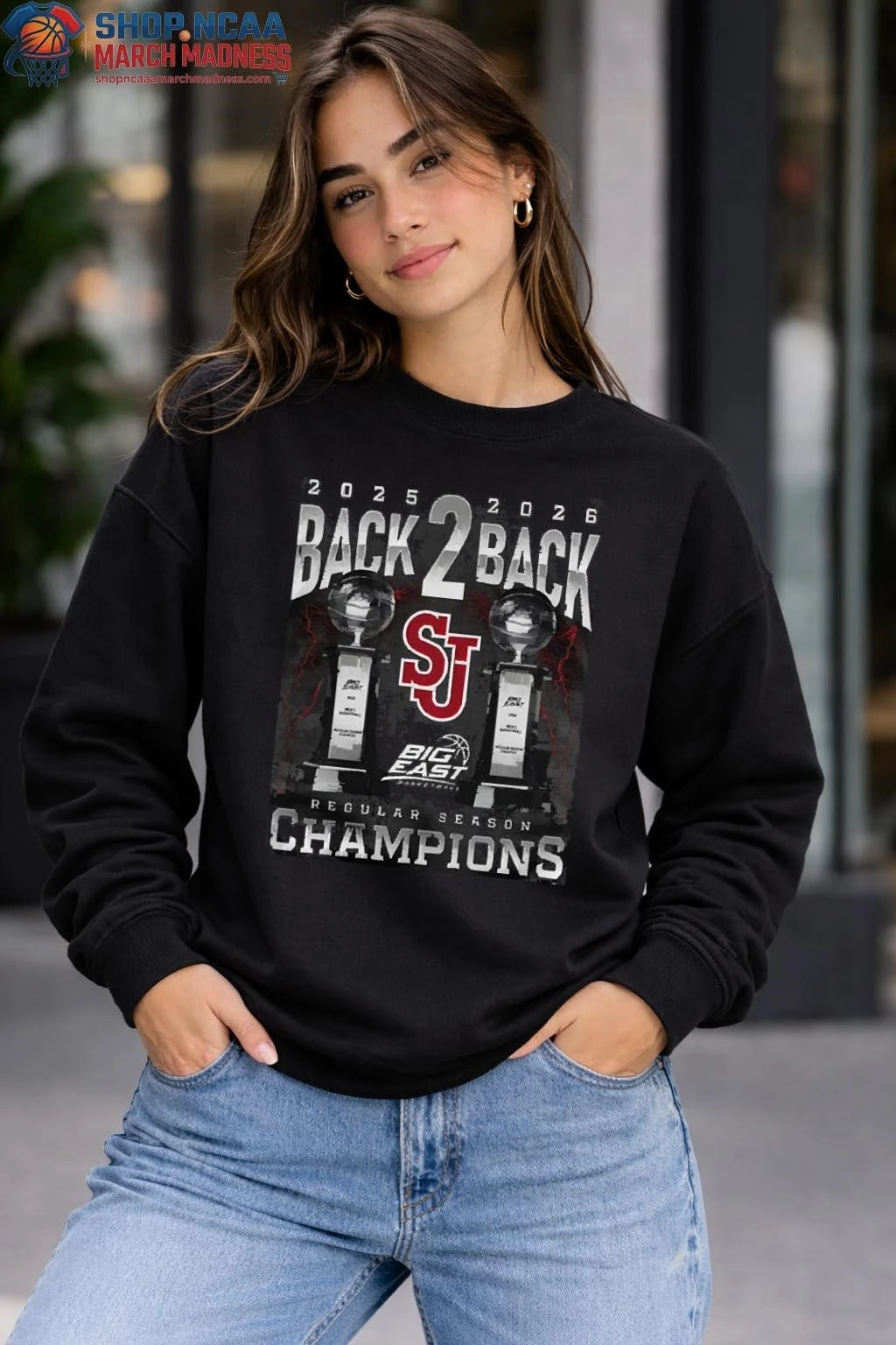 St. John’s University Men’s Basketball Big East Tournament Champions 2026 Back 2 Back Shirt St. John’s University Shirt