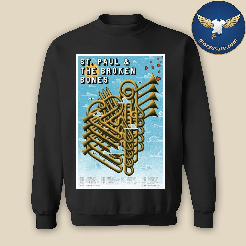 St. Paul & The Broken Bones Tour 2026 Poster Shirt