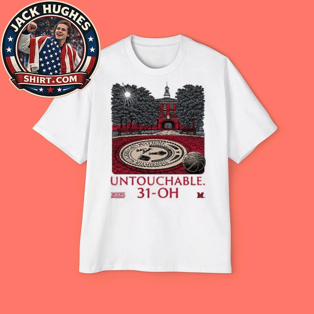 Summit Sportswear Miami RedHawks White Untouchable Logo T-Shirt