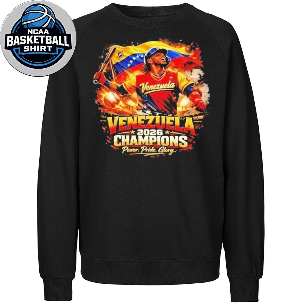 Team Venezuela 2026 Champions World Baseball Power Pride Glory Shirt