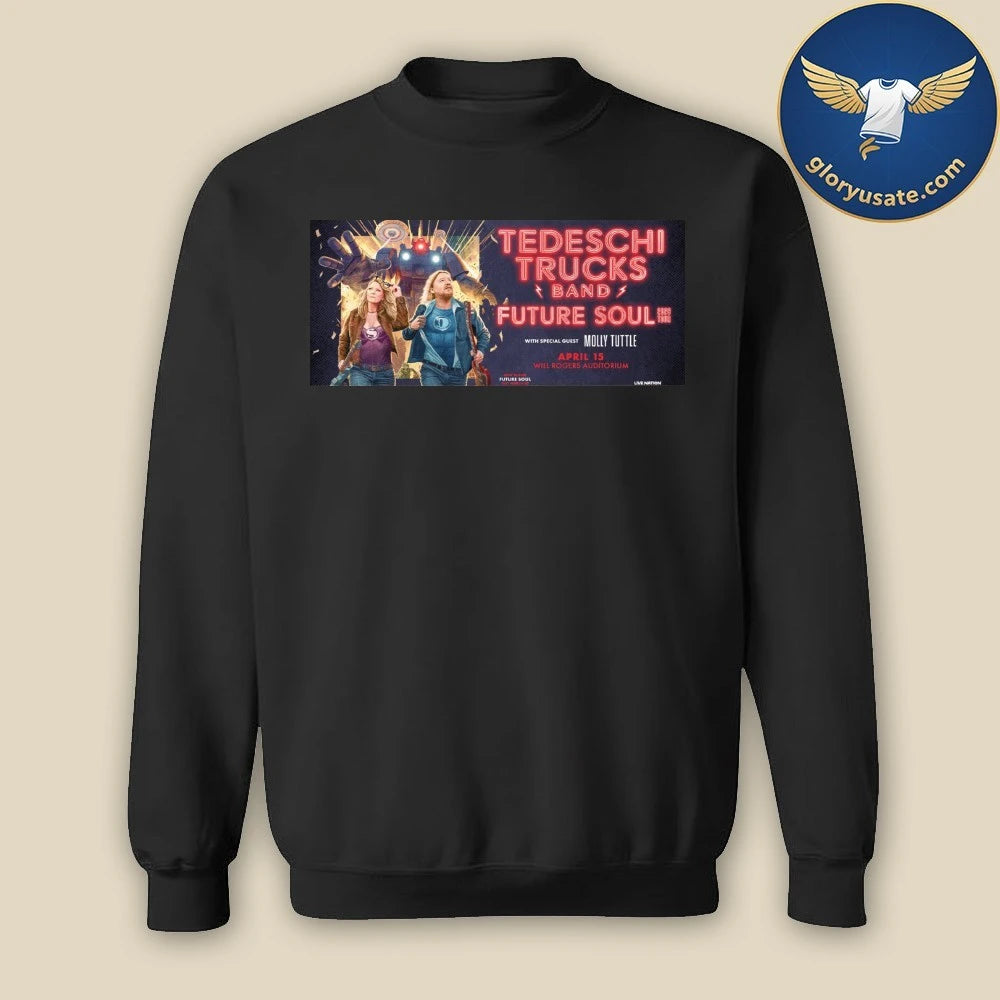Tedeschi Trucks Band is returning to Will Rogers Auditorium for their Future Soul 2026 Tour Poster Shirt